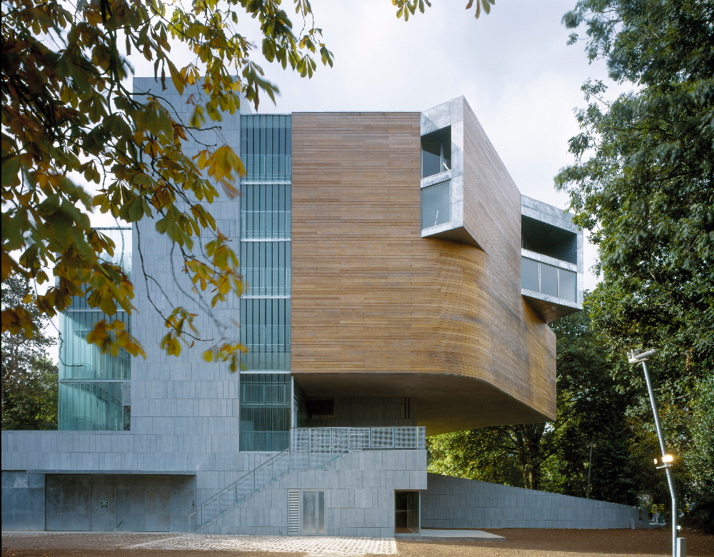 gevel gevelbekleding natuursteen Lewis Glucksman Gallery, Cork