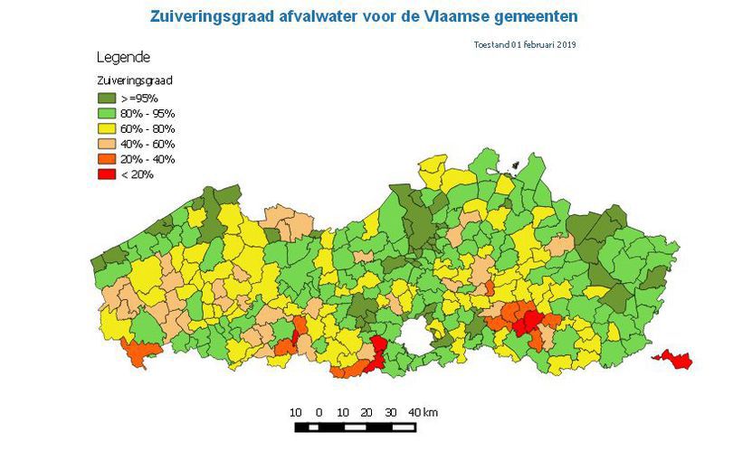 87% des cours d'eau flamands ne sont pas de bonne qualité