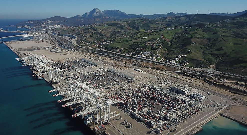 Un timelapse de la construction d'un terminal de conteneurs au Maroc