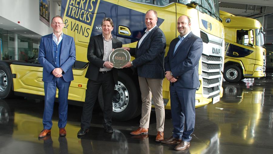 Aerts Trucks 'Best Dealer of the Year 2022' de DAF North-West