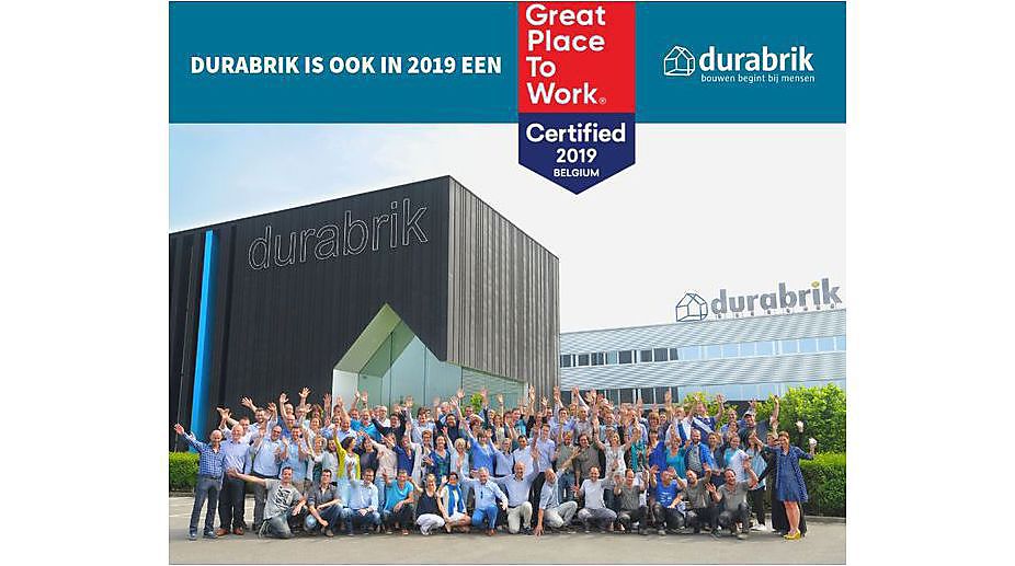 Durabrik krijgt opnieuw erkenning als beste werkplek