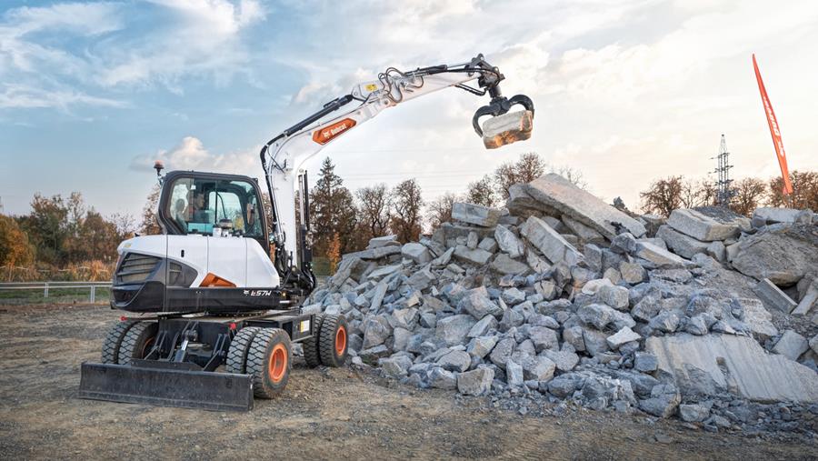 Nieuwe 6-tons graafmachine op banden van Bobcat nu met zuinige Stage V-motor