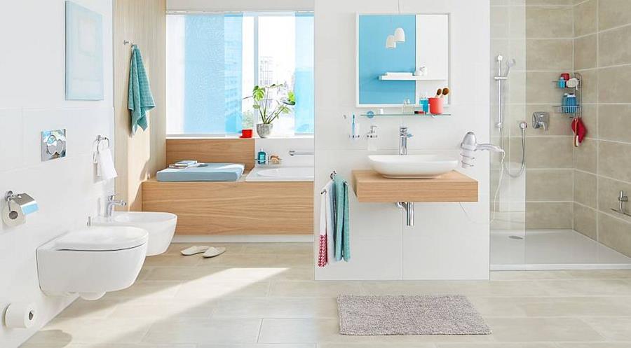 Zelfklevende oplossingen voor in de badkamer
