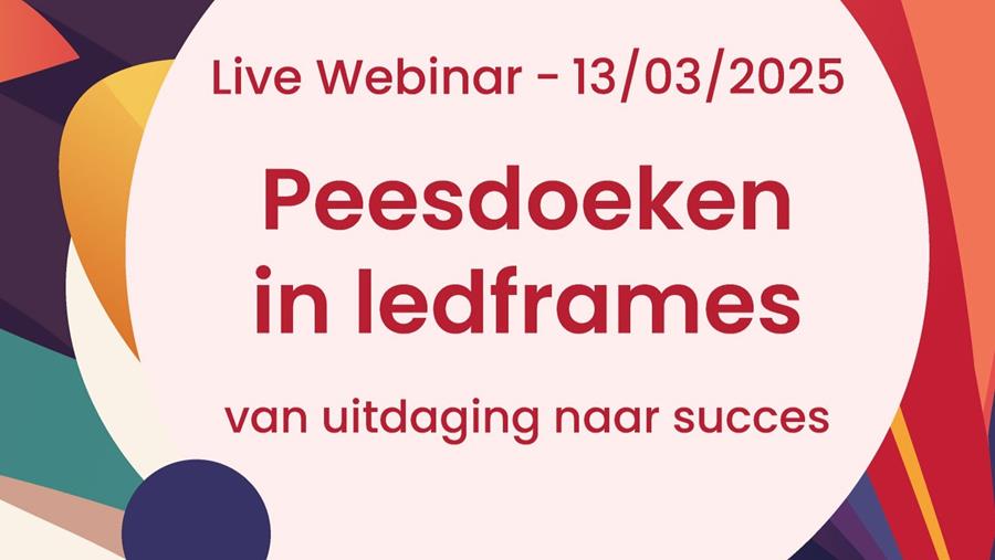 Durst, EFKA en TTS presenteren webinar ‘Peesdoeken in ledframes’