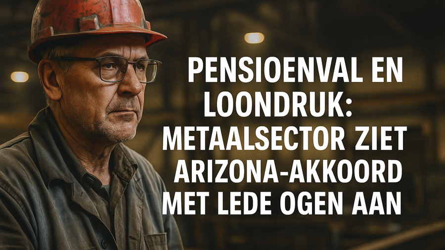 Pensioenval en loondruk: metaalsector ziet Arizona-akkoord met lede ogen aan
