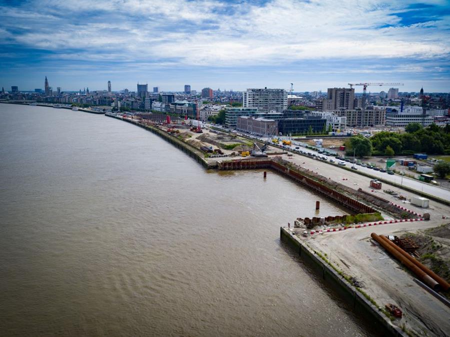 Renovatie en stabilisatie Antwerpse Scheldekaaien